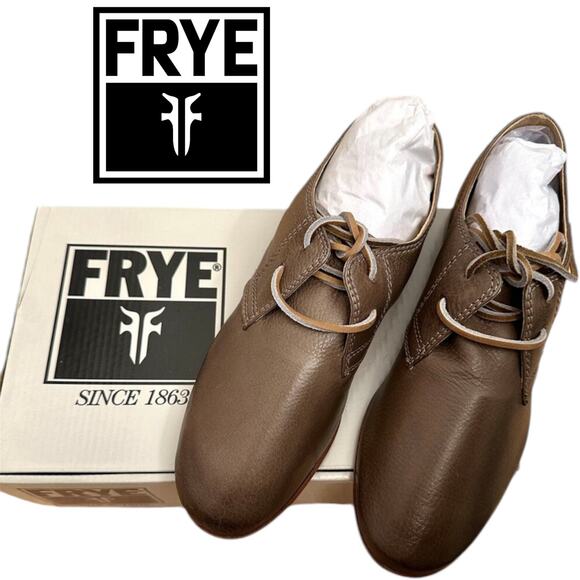 $298 FRYE NEW Leather Brown Mules Flats Shoes – Size 8 - Picture 1 of 12